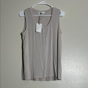 Barefoot Dreams Luxe Milk Jersey Taupe Tank Top